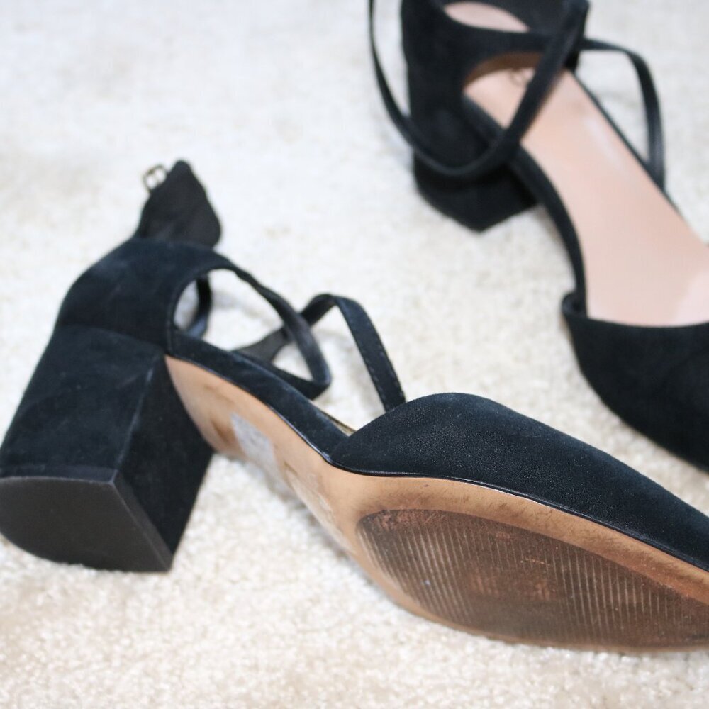 Aldo Black Block Heel Pumps - Picture 3 of 5
